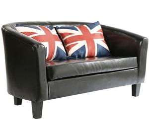 Wholesale YLX-3115 Black PU Cover Two Seat Sofa used in Hotel or Lounge Room from china suppliers