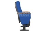 Fabric Padded Church Chairs Auditorium Seating Floor Fixed Iron Metal Type