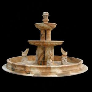 Wholesale Stone Fountain Carved Marble Water Fountain for Garden Outdoor from china suppliers