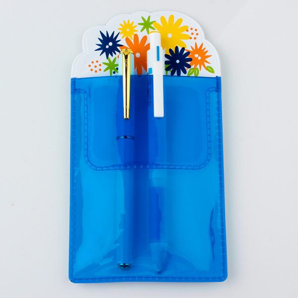 NEW PVC Pen Pocket Nurse Doctor Dedicate Christmas Gift Flower Pattern Flap