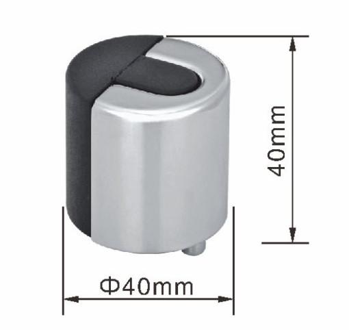 Half Rubber Striker Inserted Floor Door Holder Commercial Floor Mounted Door
