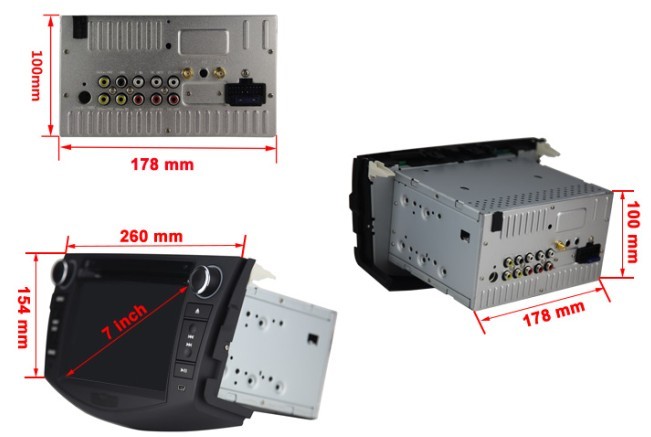 Ouchuangbo Toyota RAV4 DVD radio with gps navigation mp4 mp3 player OCB-8620