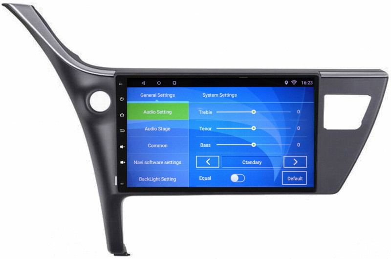 Ouchuangbo car radio stereo audio android 6.0 for Toyota Corolla 2017 with Cortex A9, 4-core,1.6GHz Frequency
