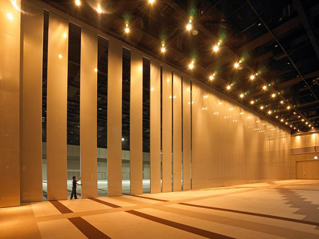 130mm Thickness Movable Operable Partition Wall Aluminium Frame