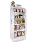Wooden Free Standing Dried Fruit Snack Display Stand for Shop