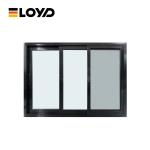 Waterproof Black Powder Coated Aluminium Windows Slimline Customized