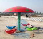 Aqua Park Equipment Kids Pool Games Fiberglass Water Mushroom Swing Set