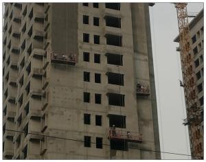 Wholesale Indonesia 6 meters 630kg ZLP630 temporary suspended scaffolding platform for BMU from china suppliers