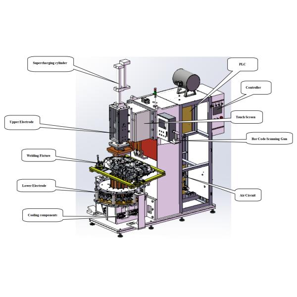 High Freqauency Aluminum Iron Spot Welders Welding Machine For Fuel Tank
