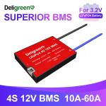 Deligreencs Smart BMS 3-32S LiFePo4 12V 24V 36V 48V 30A 60A 80A 100A 120A 150A