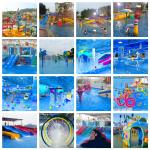 Outdoor Kids Water Park Equipment Fiberglass Octopus Water Slide