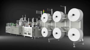 Wholesale Low Noise N95 Mask Making Machine , 4 Ply Face Mask Manufacturing Machine from china suppliers