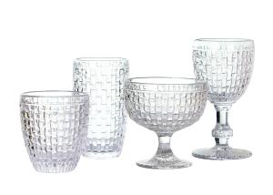 Wholesale Laser Etching Embossed 165mm Vintage Crystal 7 Ounce Wine Glasses CE Approved from china suppliers