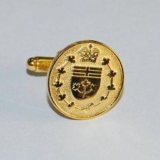Gold / Antique gold 1.5mm Die casting Custom Cufflinks at a lower price