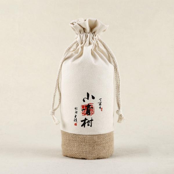 Candy Gift Pouch Bags with String Birthday Wedding Party Gift Jewlery Pouches Party Favor Jute Gift Bags Brown with Whit