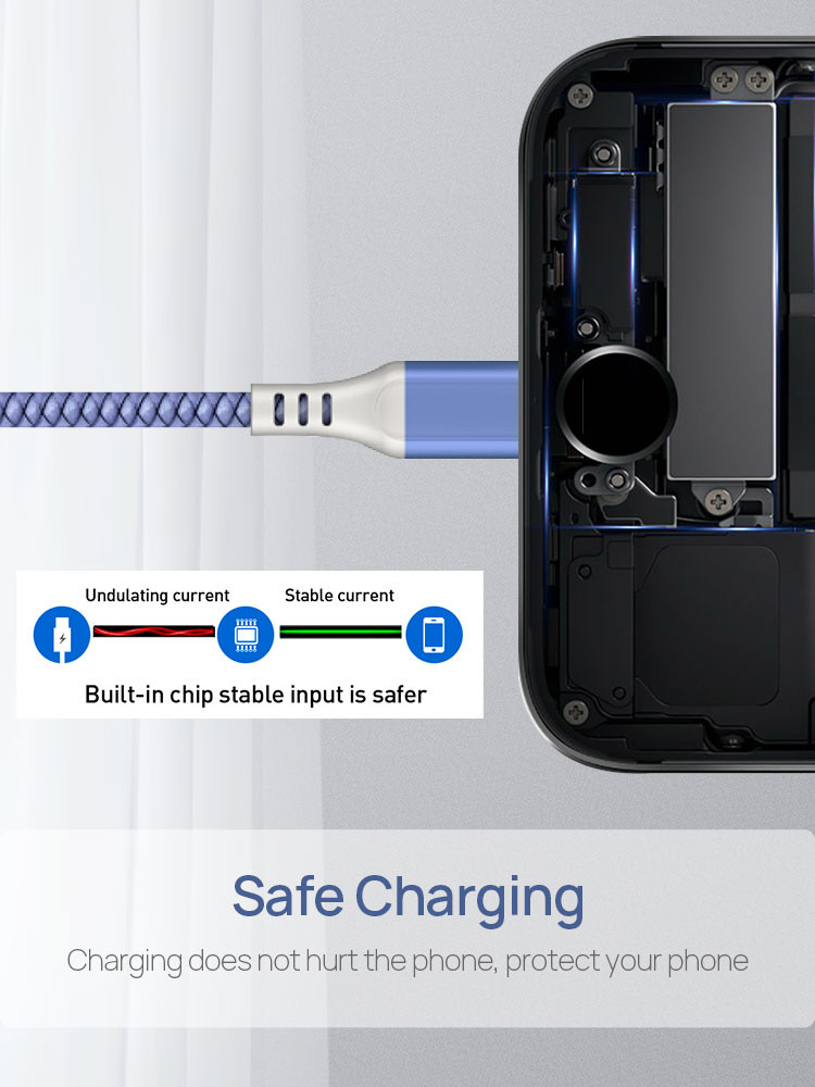 Slim SGS USB Lightning Charging Cable PD Fast Charging