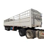 Cargo Semi Trailer12 Wheels 3 Axle Dropside Fence Cargo Semi Trailer With 600mm