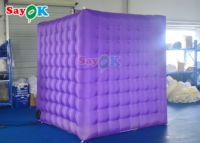 Double Stitching LED Light Inflatable Photo Booth For Film Events
