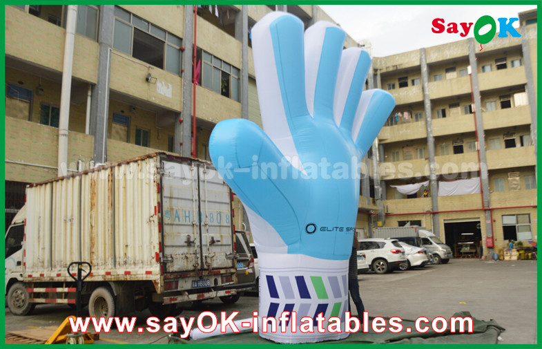 Giant Oxford Custom Inflatable Products , 2m tall Inflatable Blue Hand Model for Events