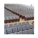 Steel Frame Black Cinema Auditorium Chair With Sleek Design Armrests And Heavy