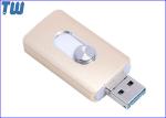 Sliding Metal 64GB Thumb Drive USB 3.0 OTG 3IN1 Disk iPhone Adroid