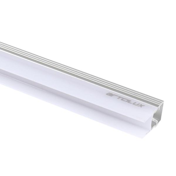 A2108 LED Glass Clip Light 200-3000mm Length 12.3mm Width 21mm Height DC12V/24V
