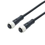 Straight Plug M8 Waterproof Connector Pa66 Insert 8P Female
