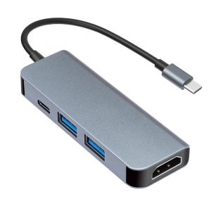 China 4 In 1 USB 3.0 Type C Hub 4Port 4K HDTV PD VGA 5Gbps Docking Station 150mm on sale
