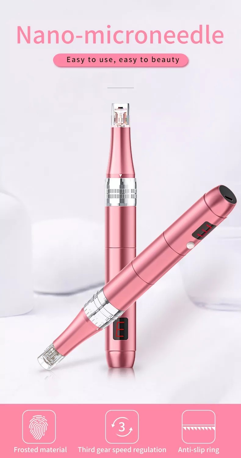Professional Wireless Microneedling Pen- Adjustable Micro Needling Professional Derma Pen Microneedle Machine