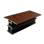 Wood Finish Aluminium Alloy Profile , Extruded Aluminum Profiles For Windows /