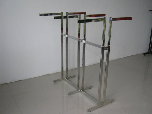 Stainless Steel Clothes Display Hanging Rack Metal Clothes Stand With ODM / OEM Service