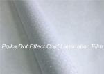 Polka Dot Effect Cold Clear Self Adhesive Laminating Film Roll Abrasion