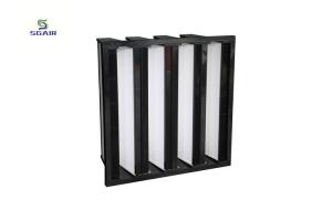 Wholesale High Filtration Efficiency Pleated Air Filters F9 12x24x12 For Cleanroom from china suppliers