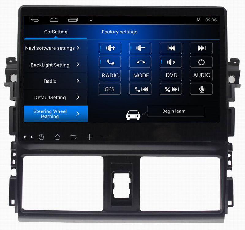 Ouchuangbo car radio gps nav stereo for Toyota Vios 2014 with USB SWC 1080P Video BT reverse camera android 8.1 system