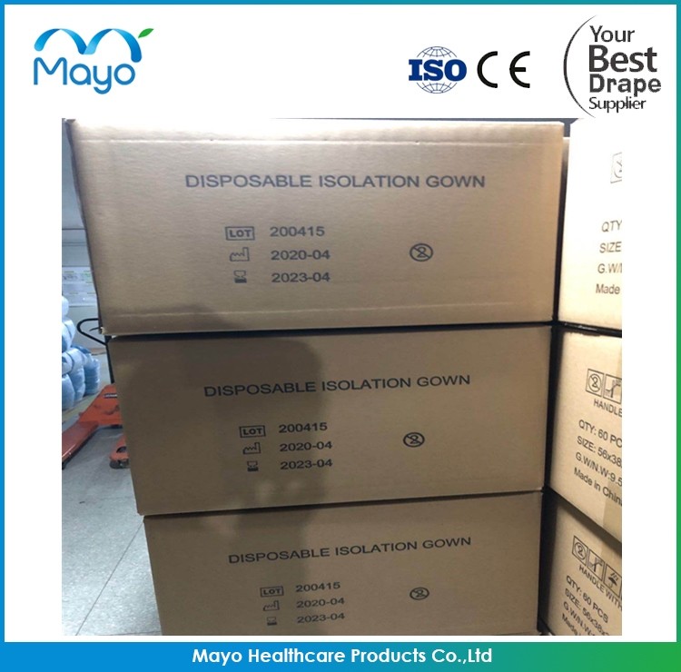 Non-woven fabrics coverall ce protective wear clothing protection suit clothing hospital disposable surgical isolation g