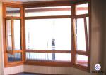 Woodgrain Aluminium Casement Window , Thermal Break Commercial Aluminium Windows