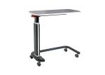 Movable HPL Swivel Patient Bed Hospital Dinner Table Height Adjustable