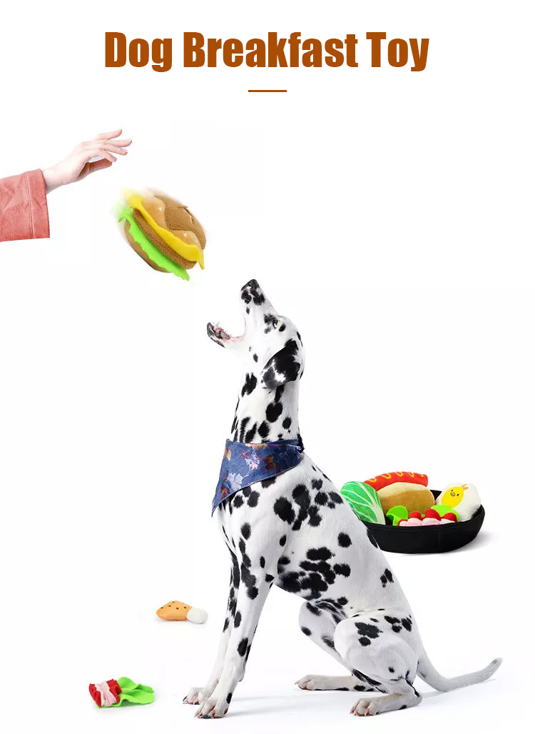 Upgrade Your Pet's Playtime with 2022 Dog Breakfast Toy Interactive Plush Hide Seek Tooth Cleaning Dog IQ Intelligent Toy