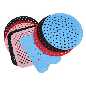 Wholesale Custom Reusable Silicone Kitchenware Set , Air Fryer Silicone Pad Round Square Shape from china suppliers