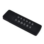 USB Encrypted Flash Drive Password Key 32GB Aluminum with Keypad Portable 256
