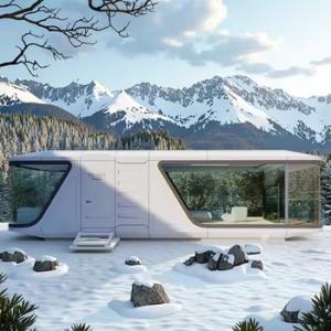 Wholesale Luxury Mobile Space Container House Capsule House Prefabricated Space Cabin With Balcony from china suppliers