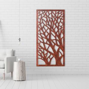 Wholesale Home And Garden Decoration Metal Wall Art Corten Steel Laser Cut Screen Panel from china suppliers