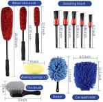 Synthetic Car Cleaning Brush Kit 14PCS OEM Wheel Tire Brush Cleaning Set