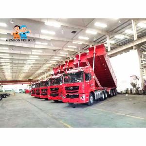 Wholesale Used to Transport construction materials ,Sands Dump Truck Trailer Genron Brand With Mechanical suspension from china suppliers