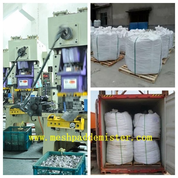 25mm 304 Distillation Tower Pall Ring Packing 0.5 Mm Thickness