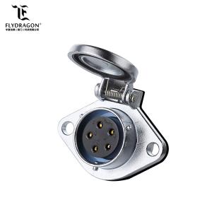 Wholesale New Product Outdoor Waterproof and Dustproof Platic Male and Metal Female 5 pin Power Connector from china suppliers
