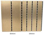 Indoor Stadium Woodgrain Acoustic Sound Panels 28/4mm Customized