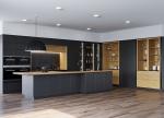 European Modern Kitchen Cabinets Affordable Waterproof Melamine Finish Kitchen