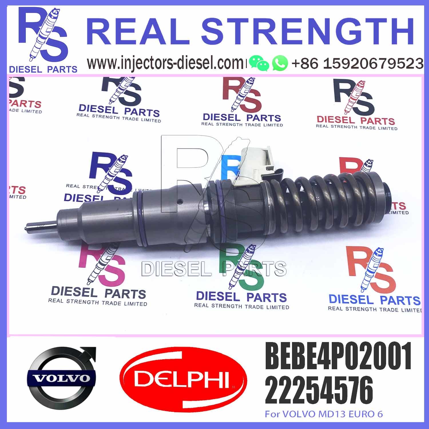 21977918 BEBE4P03001 Diesel Fuel Injector For V-O-L-V MD13 EURO 6 E3.27 22254576 85002179
