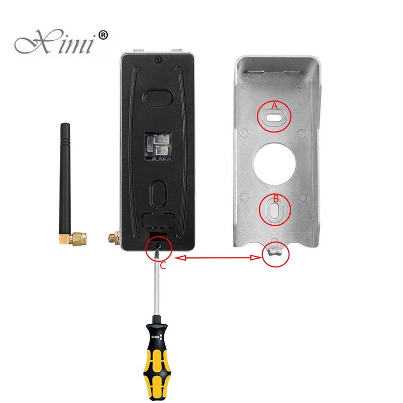 Intelligent Waterproof Video Door Phone Metal Case Video Intercom Doorbell
